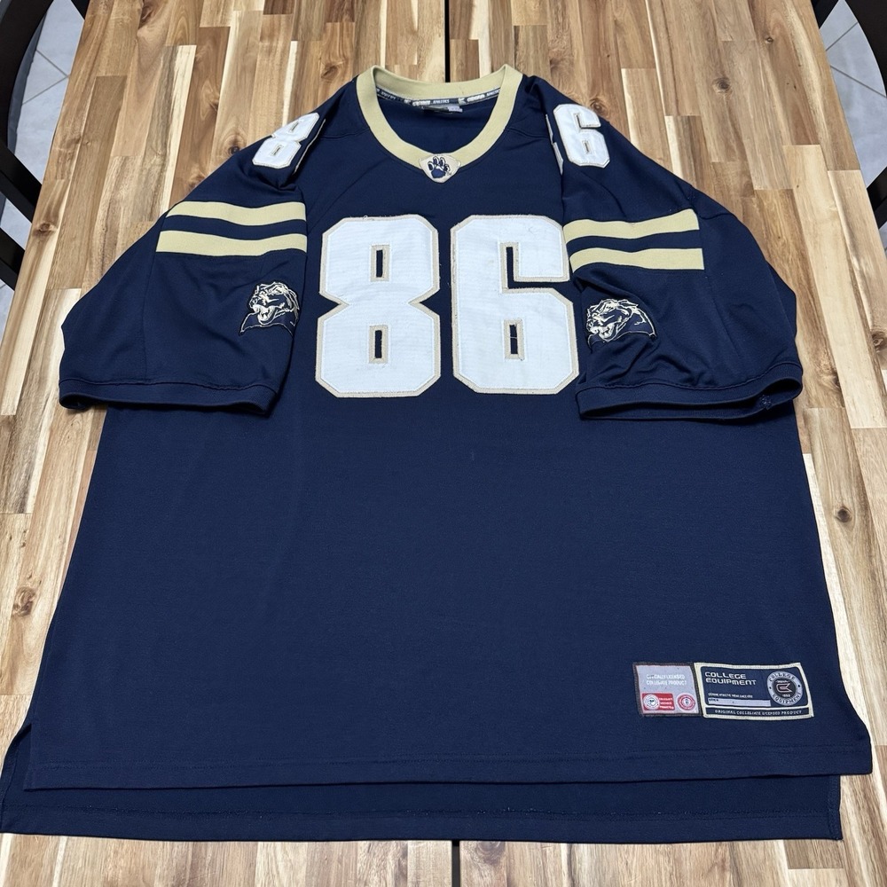 Vintage Pitt Panthers Football Jersey Mens 2XL Blue Coloseeum Stitched College